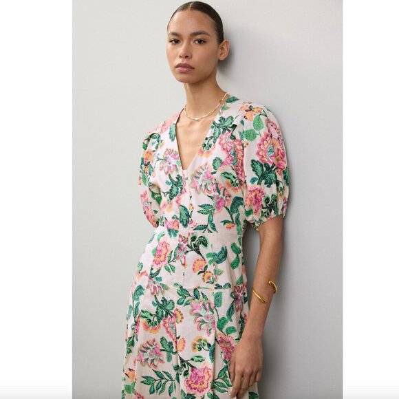 MISA Los Angeles Jamila Floral Dress Size Large - Picture 2 of 10